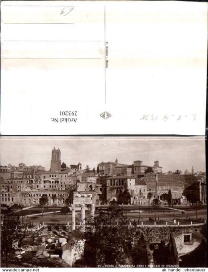 293201,Lazio Roma Rom Teilansicht Panorama con i Mercati di Trajano foro di Augusto