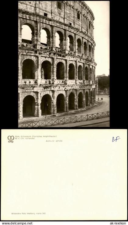 Cartoline Rom Roma Kolosseum (flavisches Amphitheater) 1960