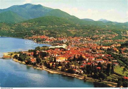 Germignaga Lago Maggiore Varese Lombardia IT Fliegeraufnahme Lago-Maggiore Stadt