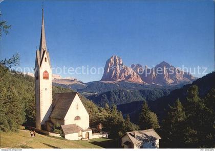 Groeden Tirol St. Jakob mit Langkofel