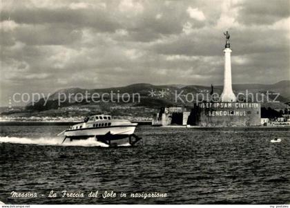 Messina La Freccia del Sole in navigazione