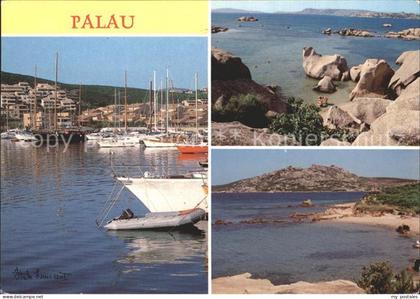 Palau Sardegna Hafen Segelschiffe Kueste