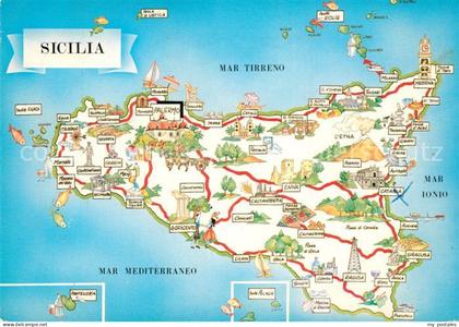 Sicilia Inselkarte