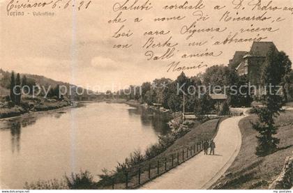 Torino Castello del Valentino Fluss Po