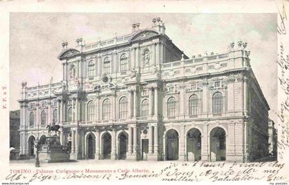 TORINO Turin IT Palazzo Carignano e Monumento a Carlo Alberto