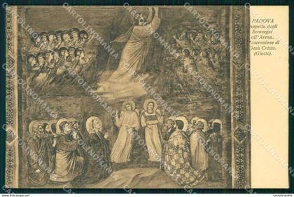 Padova Città Cappella degli Scrovegni Ascensione di Gesù Cristo cartolina RB9733