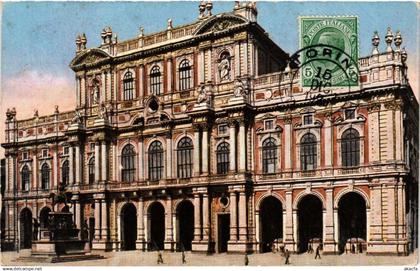 CPA TORINO Palazzo Carignano e Monumento a Carlo A. ITALY (540420)