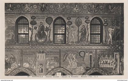 AK Monreale Interno Duomo Adamo in Paradiso Mosaici XII Sicilia Sizilien Italia a Palermo Mondello Bagheria Torretta