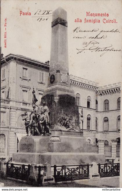#PAVIA: MONUM. ALLA FAMIGLIA CAIROLI