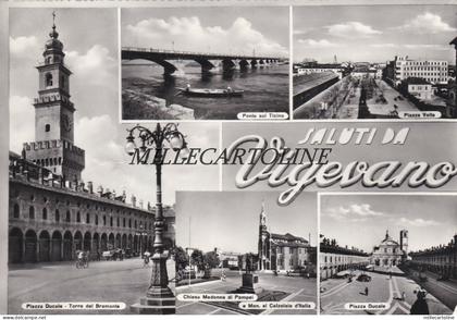 VIGEVANO: Saluti da -5  vedute    1962