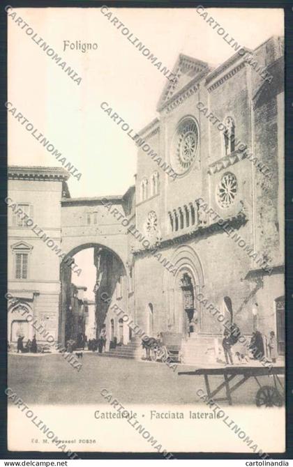 Perugia Foligno cartolina MQ1438