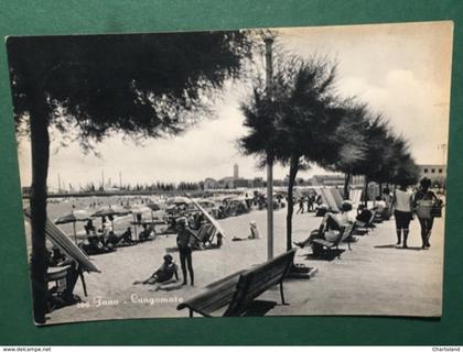 Cartolina Fano - Lungomare - 1957
