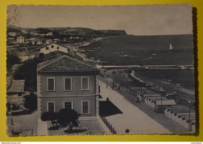 Cartolina Fano Spiaggia 1950