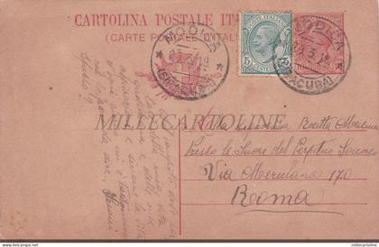 MODICA - Intero Postale 10 Centesimi, Cartolina 1919