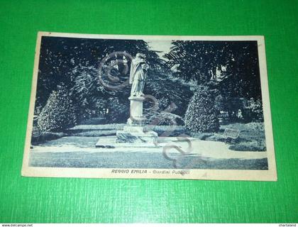 Cartolina Reggio Emilia - Giardini Pubblici 1942