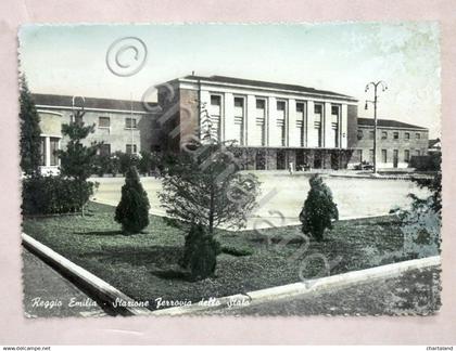 Cartolina Reggio Emilia - Stazione Ferrovia dell Stato - 1953