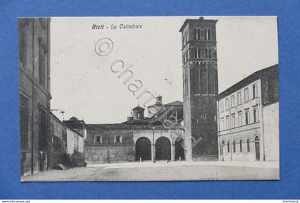 Cartolina Rieti - La Cattedrale - 1922