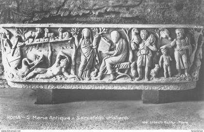 A651 Italy Rome Rome S Maria Antiqua Sarcofago Cristiano vintage postcard