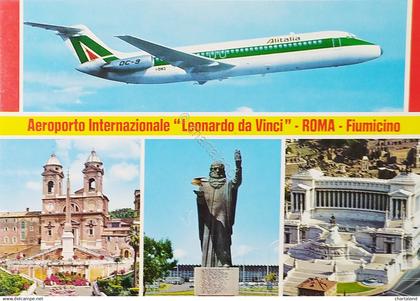 Cartolina - Aeroporto Internazionale Leonardo da Vinci - Roma - 1975 ca.