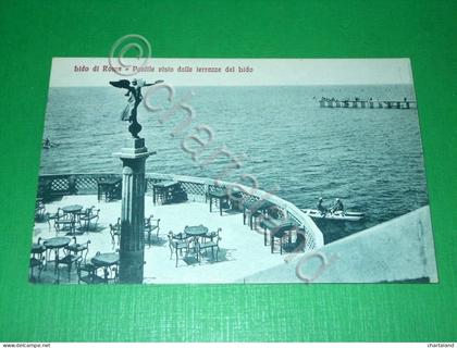 Cartolina Lido di Roma - Pontile visto dalle terrazze del Lido 1920 ca