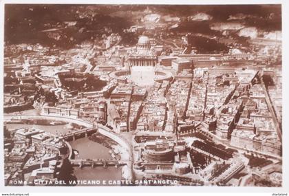 Cartolina - Roma - Città del Vaticano e Castel Sant'Angelo - 1940 ca.