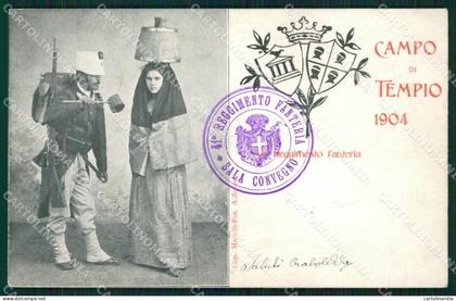 Sassari Olbia Tempio Pausania Costumi Militari cartolina QT2398