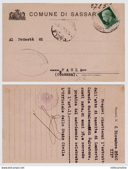 #SASSARI: TESTATINA DEL COMUNE