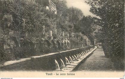 CPA Tivoli Le cento fontane