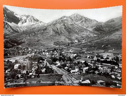 Cartolina - Bardonecchia ( Torino ) - Panorama - Sfondo Valle Rho - 1959