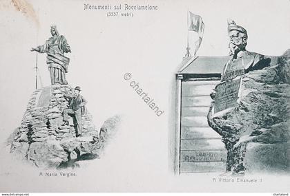 Cartolina Monumenti sul Rocciamelone - 1930