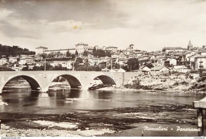 Cartolina - Moncalieri - Panorama - 1952