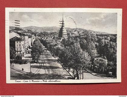 Cartolina - Torino - Corso S. Maurizio e Mole Antonelliana - 1941