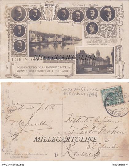 TORINO: Commemorativa Esposiz. Internaz.  1911 - vari personaggi