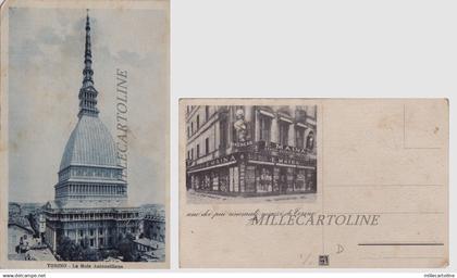 TORINO: La Mole Antonelliana /pubblicita' E. Maina -biancherie, via Garibaldi
