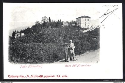 Cartolina Poppi, Colle dell` Ascensione