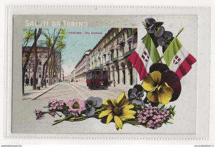 Saluti da Torino. Via Cernaia. *