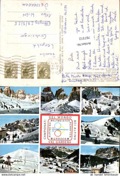 767312 Gröden Val Gardena Weltmeisterschaften Salten-Schlern Italy