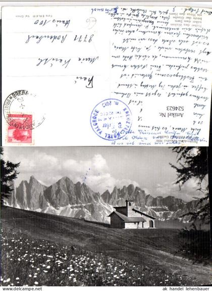 524623,Trentino Bolzano Bergkirchlein Kreuztal b. Brixen Bergkulisse