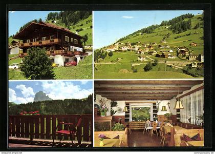 Cartolina St. Christina /Gröden, Pension Gröden, Innenansicht, Balkon