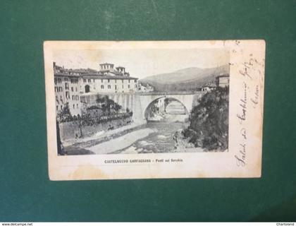 Cartolina  Castelnuovo - Ponti sul Serchio - 1953