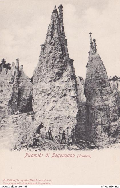 SEGONZANO - Piramidi, Cartolina 1900