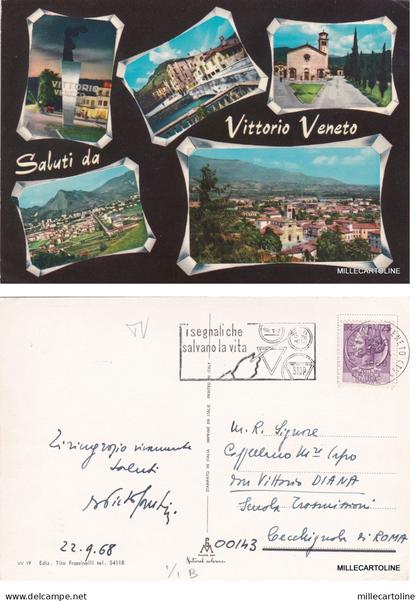 # VITTORIO VENETO: SALUTI DA   1968