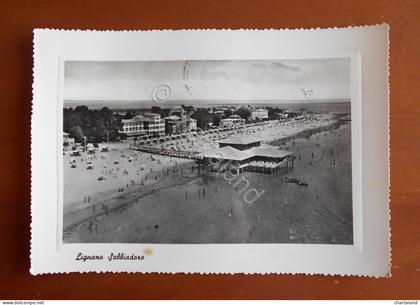 Cartolina Lignano Sabbiadoro (Friuli Venezia Giulia) - 1957