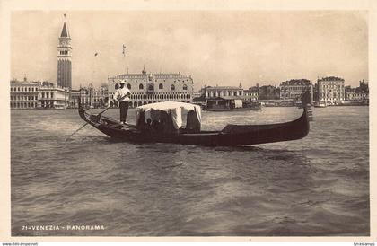 A924 Italy 1931 Venezia Venice Panorama Gondola RPPC postcard