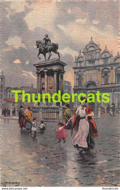 CPA VENISE VENEZIA VENICE ILLUSTRATEUR AQUARELLE MONUMENTO A COLLEONI