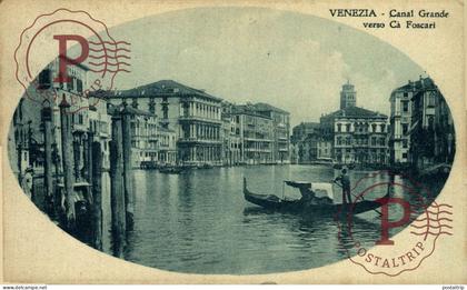 ITALIA. ITALIE - VENECIA. Venezia Canal Grande verso Ca Foscari