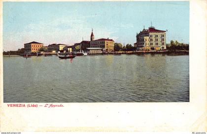 Italy Venezia Venice Lido L'Approdo vintage postcard B784