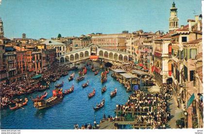 POSTAL   VENECIA  -ITALIA  - RIALTO-REGATA HISTORICA