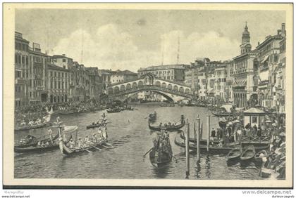 Venezia Venice Canal Grande old postcard travelled 1934 to Zagreb bb151020