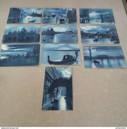 Venezia - Venice  Italy // Blue card Serie 10x cards 19??